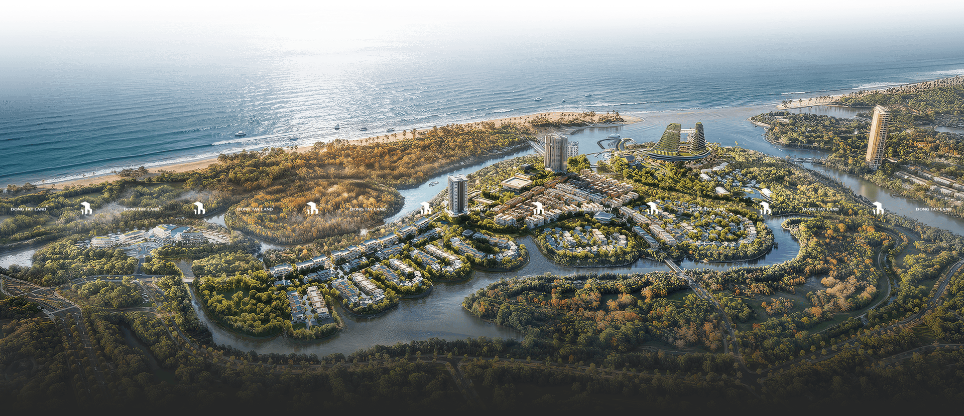 Phối cảnh tổng thể Coastal Quảng Ngãi từ trên cao